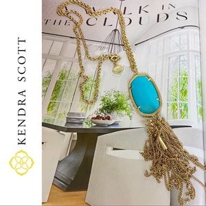 KENDRA SCOTT Rayne Gold Long Pendant Necklace